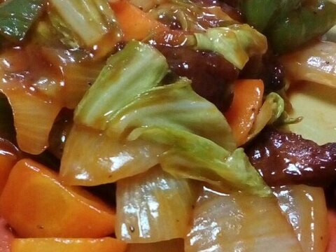 冷蔵庫の残り野菜で酢豚